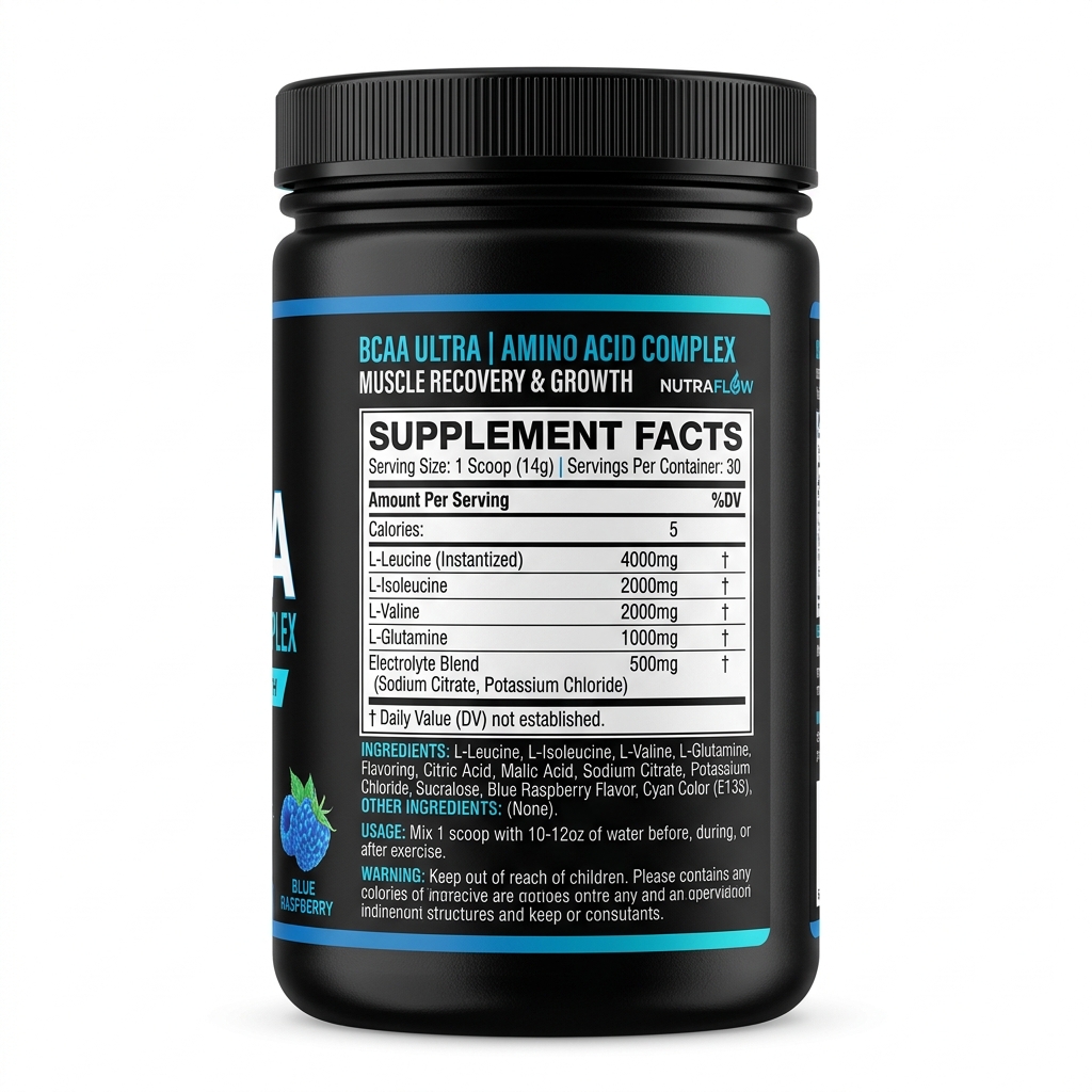 BCAA Back Label