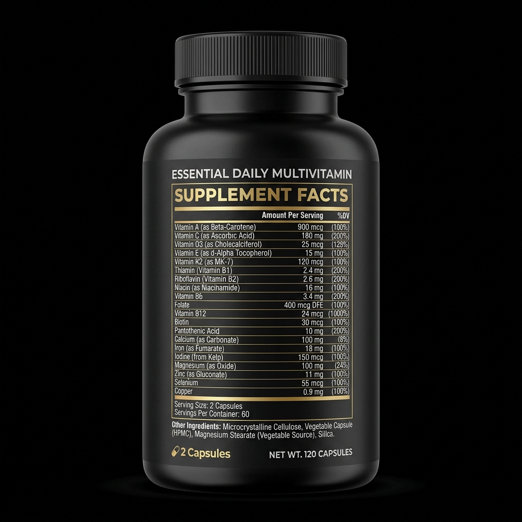 Vitamins Back Label